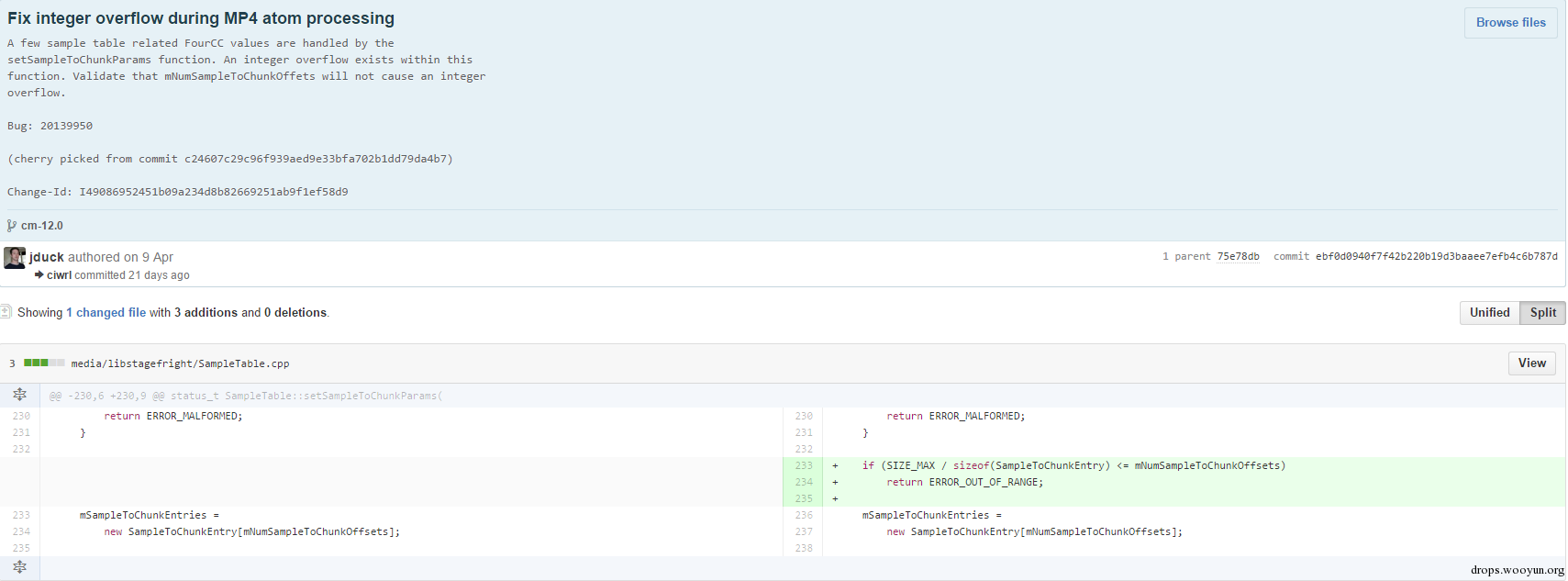 抛砖引玉——Stagefright漏洞初探