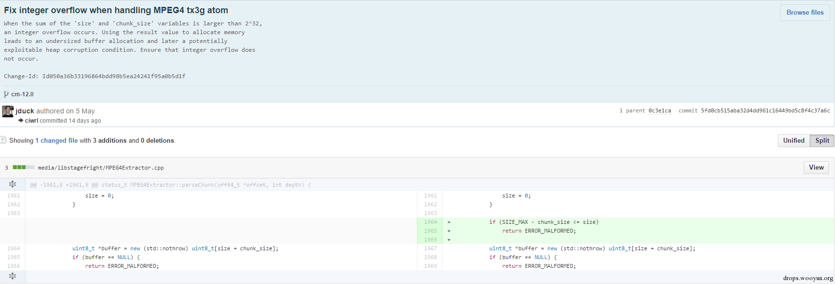 抛砖引玉——Stagefright漏洞初探