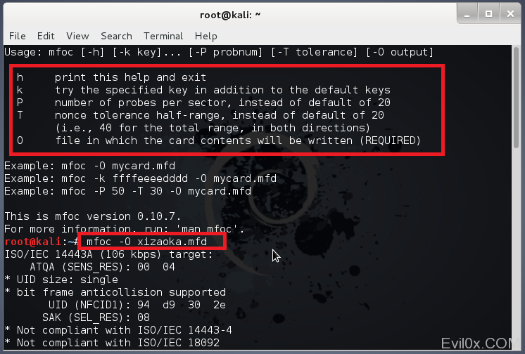Kali平台下的M1卡破解 实战篇