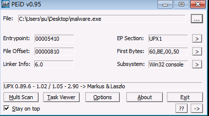 恶意代码的静态分析技术