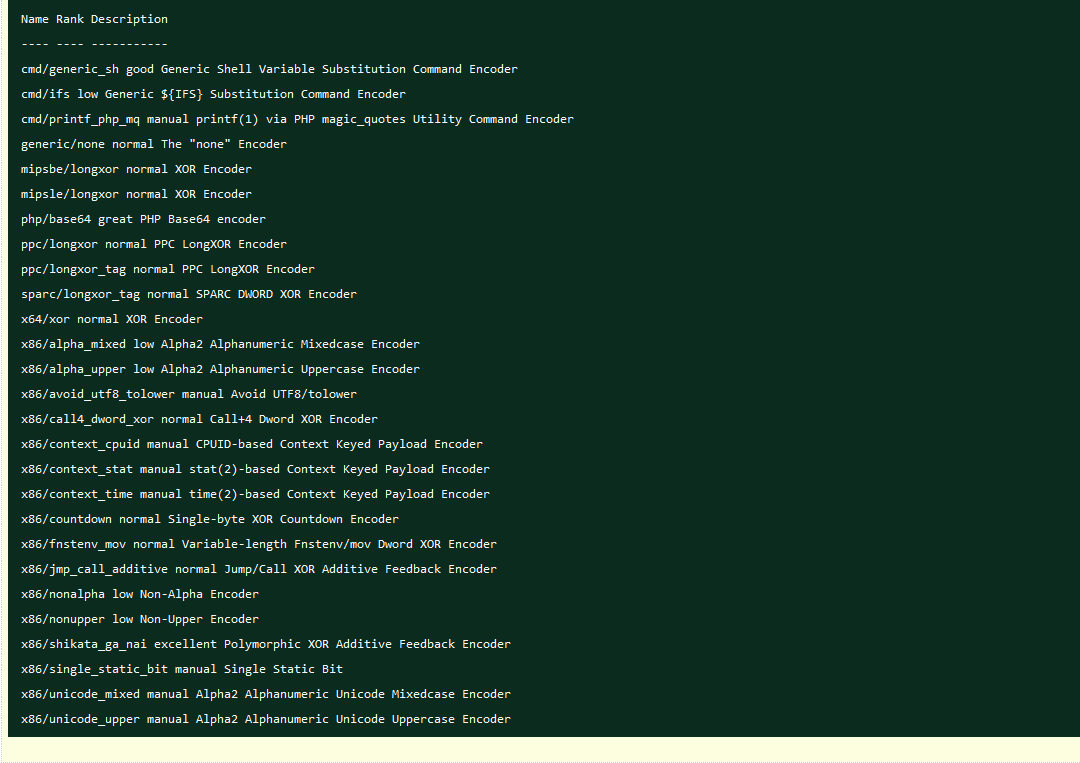 使用msfpayload生成后门(asp,aspx,php,jsp,exe)等