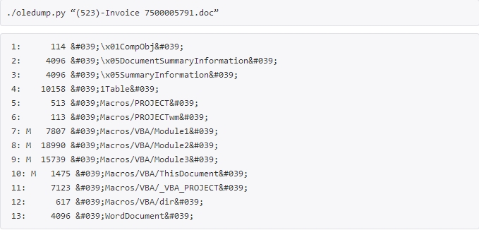 恶意邮件里的doc文件解析