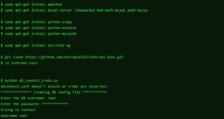 无线网络入侵工具：Infernal-Twin