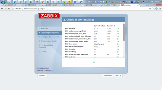 Centos安装zabbix常见问题解决方法