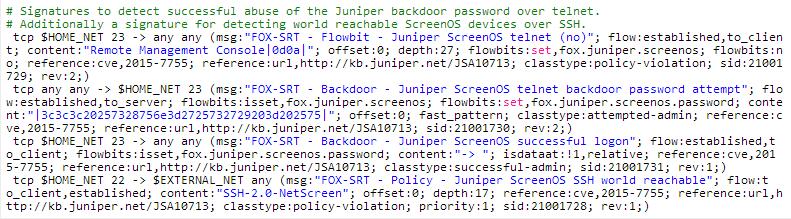 CVE-2015-7755: Juniper ScreenOS认证后门分析