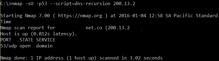 测试DNS区域递归漏洞以及避免DNS放大攻击