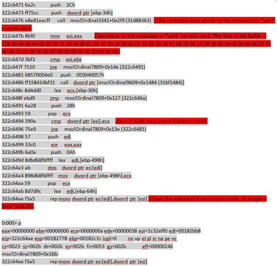 深度分析微软Office RTF文件堆溢出漏洞（CVE-2016-0010）