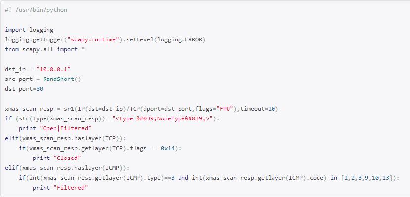 如何用Scapy写一个端口扫描器？