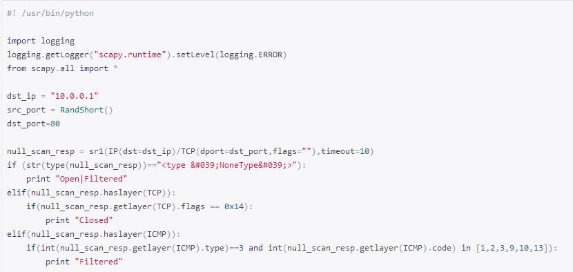 如何用Scapy写一个端口扫描器？