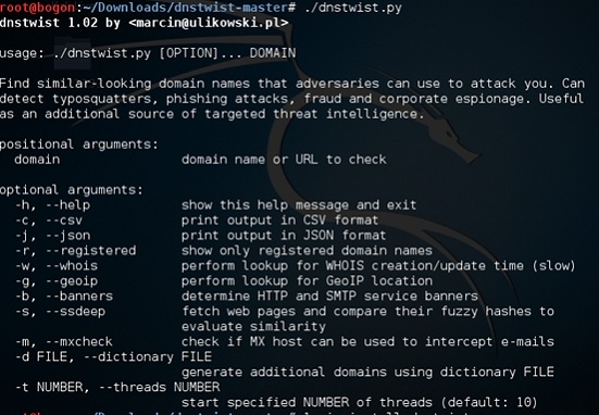 Dnstwist – 相似/钓鱼 域名监测工具