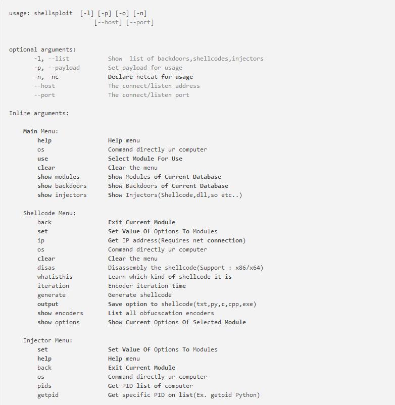 工具推荐：Shellsploit，ShellCode生成器