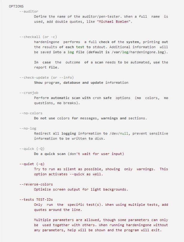 工具推荐：HardeningONE(类Unix系统安全检查脚本)