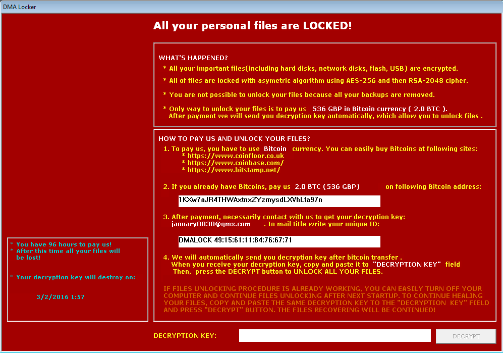 新型恶意勒索软件DMA