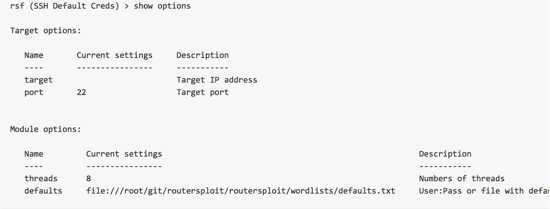 RouterSploit：路由器漏洞检测及利用框架