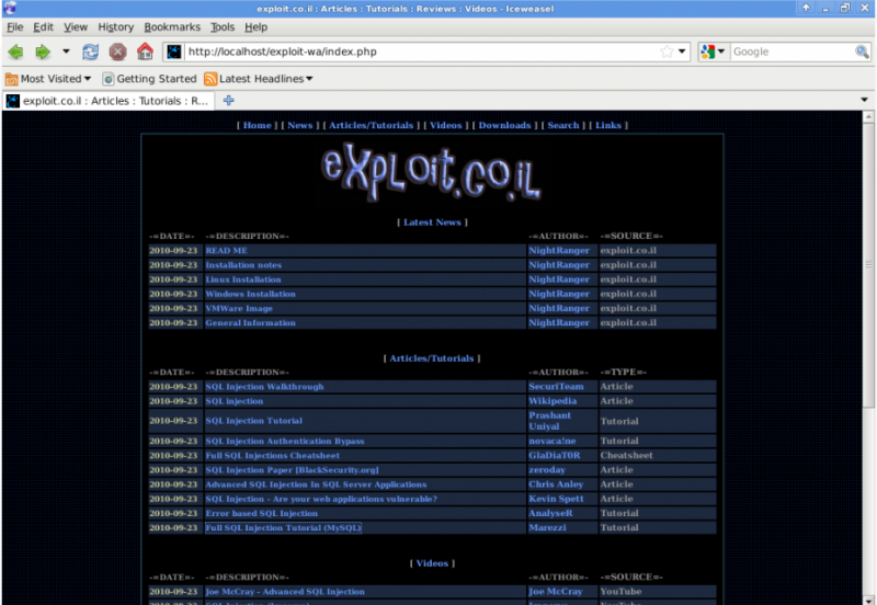 [TOP10]十大渗透测试演练系统