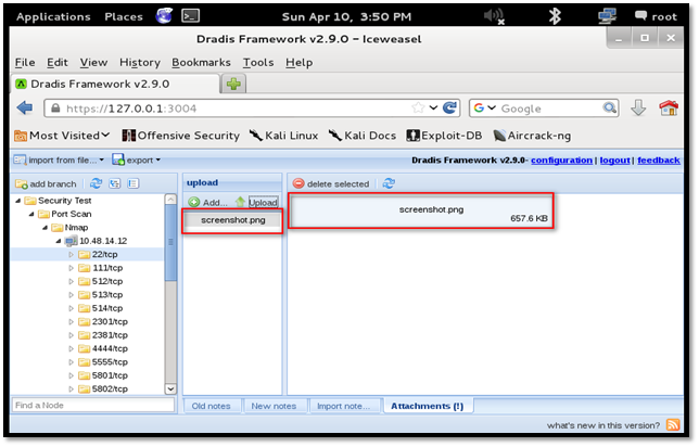 Dradis，Kali渗透测试报告生成器