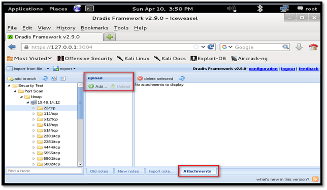 Dradis，Kali渗透测试报告生成器