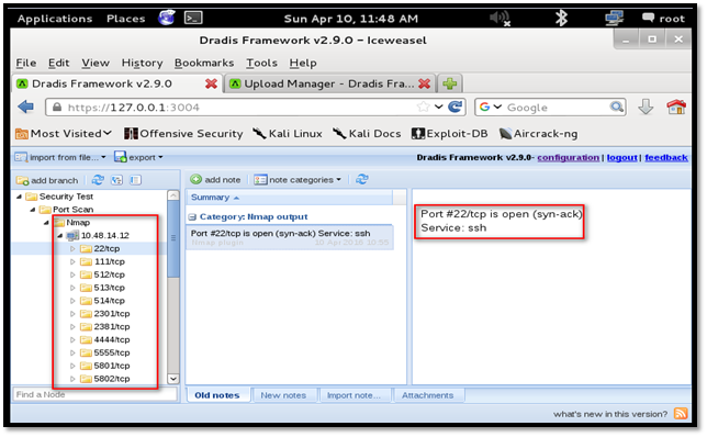 Dradis，Kali渗透测试报告生成器
