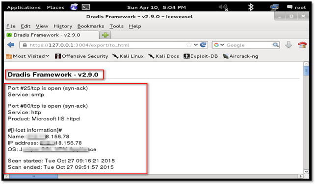 Dradis，Kali渗透测试报告生成器