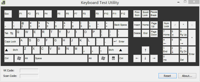 键盘按键测试软件~eyboard Test Utility