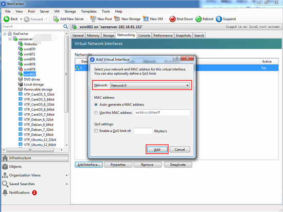 Linux篇—XenServer云主机添加多网卡