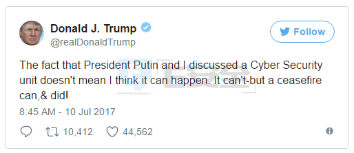 剧情反转！特朗普反悔美俄共建网络安全单位-E安全