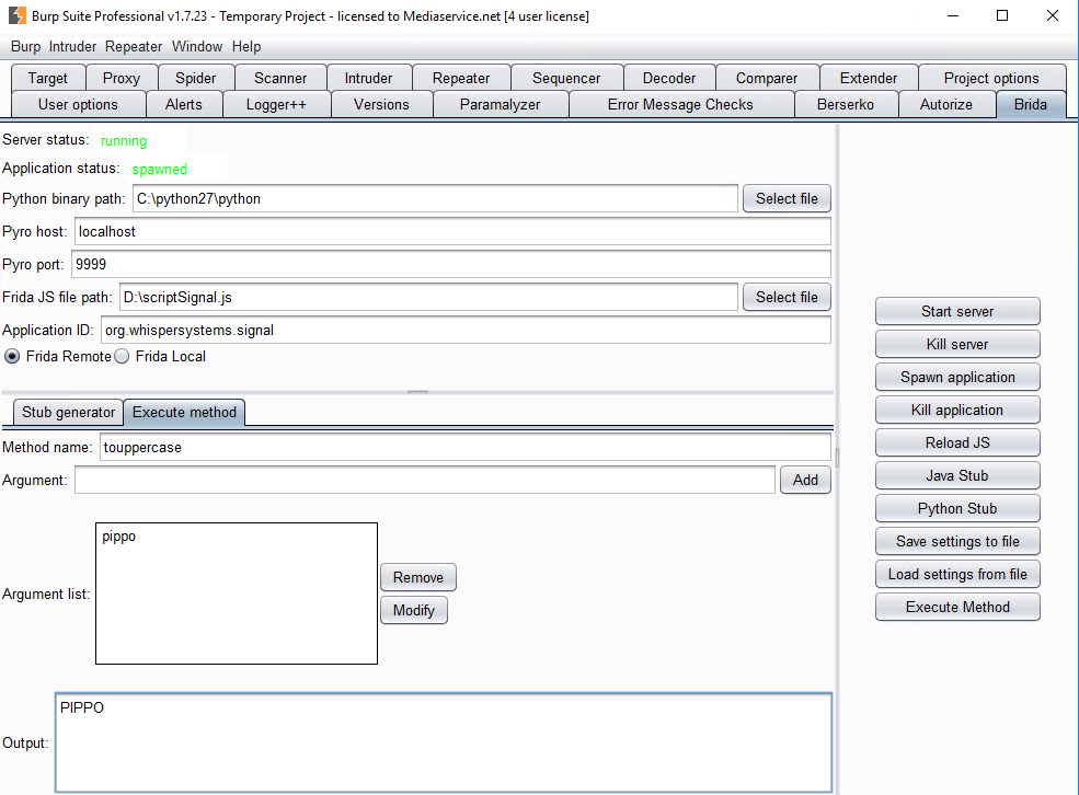 配置Direct method部分