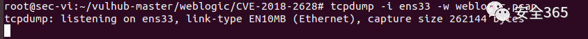 使用Vulhub快速搭建攻防环境靶场+tcpdump实行流量监测