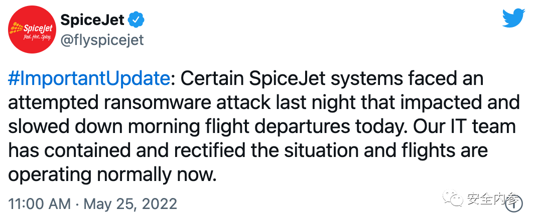 印度第二大航司遭勒索软件攻击，大量乘客滞留机场|ChromeLoader恶意软件激增，恐将威胁全球浏览器