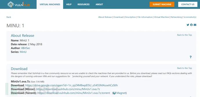 红队渗透项目之MinUv1
