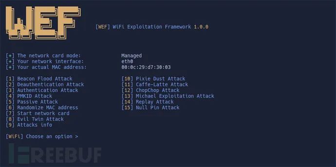 WEF：一款功能强大的Wi-Fi安全测试框架