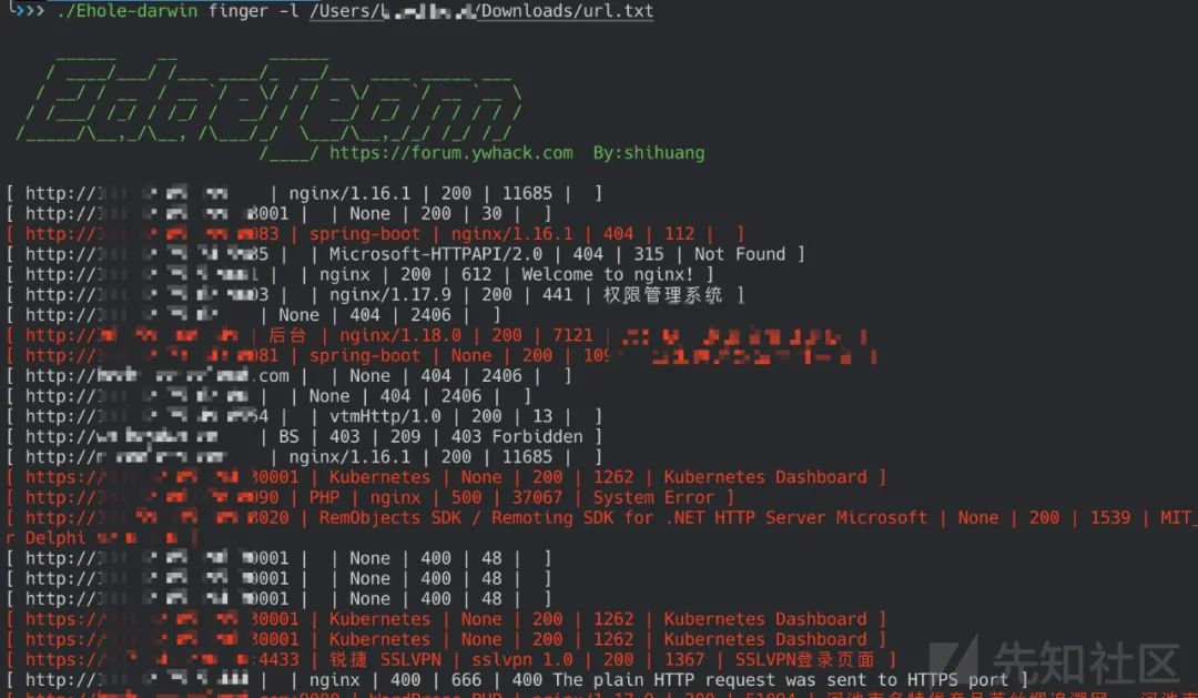 红队快速批量打点工具