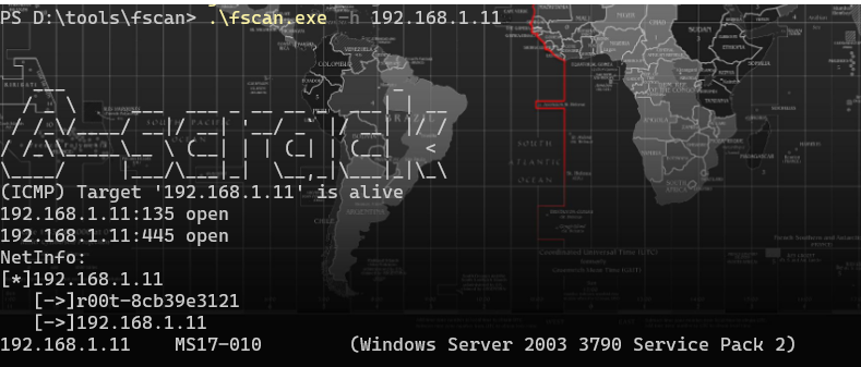 推荐｜内网扫描工具 -- Fscan
