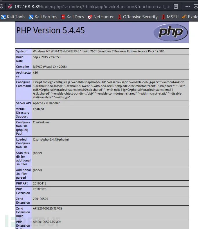 ThinkPHP框架漏洞总结+Thinkphp自动化武器