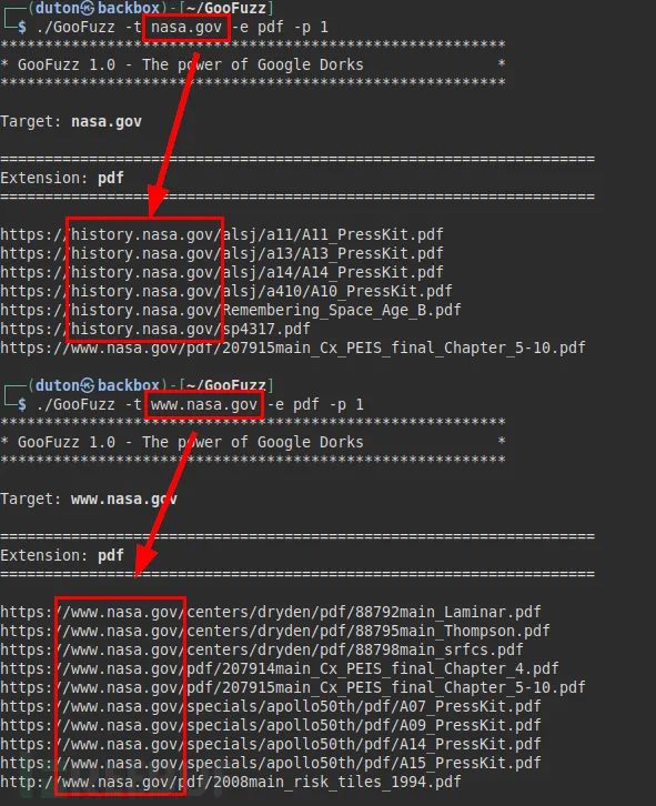 GooFuzz：一款基于OSINT方法的模糊测试工具
