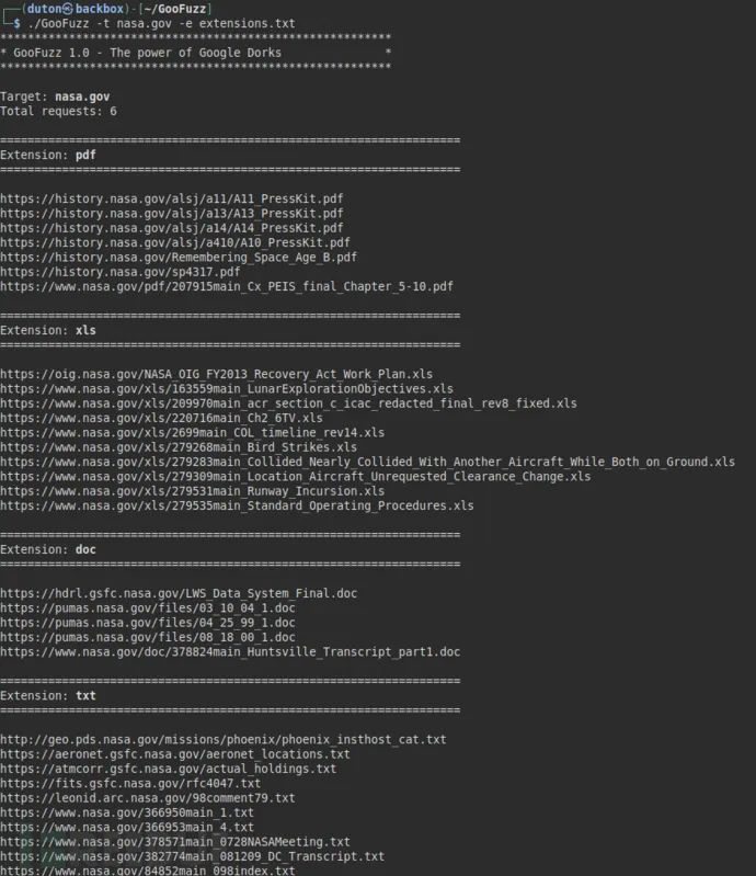 GooFuzz：一款基于OSINT方法的模糊测试工具