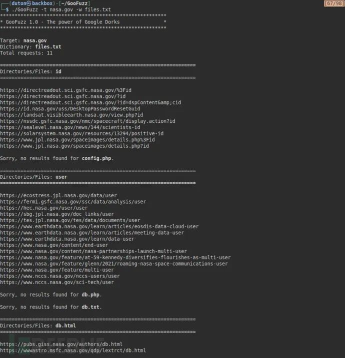 GooFuzz：一款基于OSINT方法的模糊测试工具