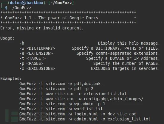 GooFuzz：一款基于OSINT方法的模糊测试工具