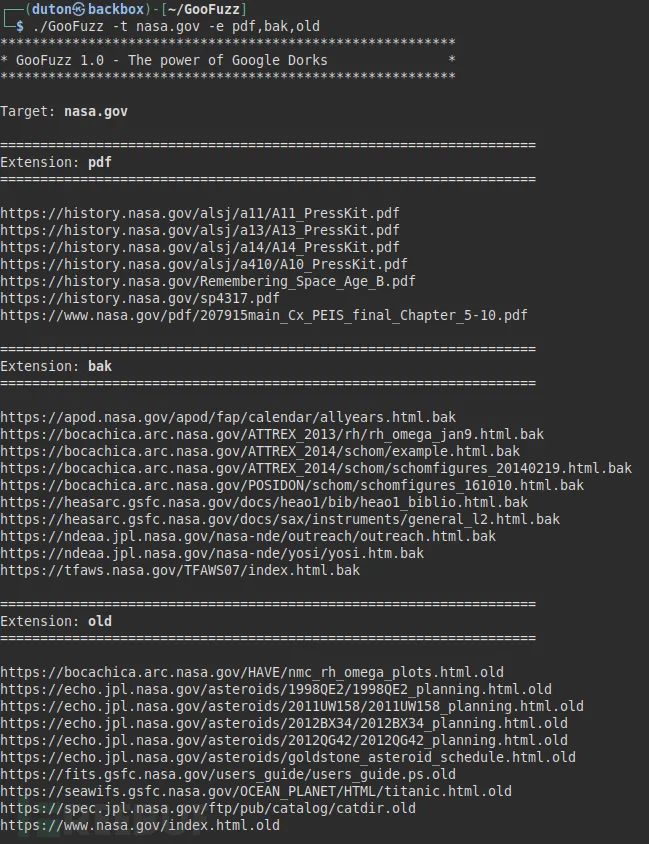 GooFuzz：一款基于OSINT方法的模糊测试工具