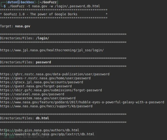 GooFuzz：一款基于OSINT方法的模糊测试工具